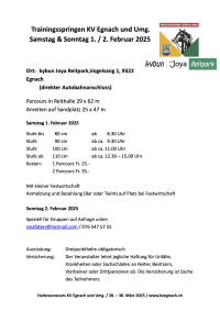 Trainingsspringen 1. &amp; 2.Februar 2025