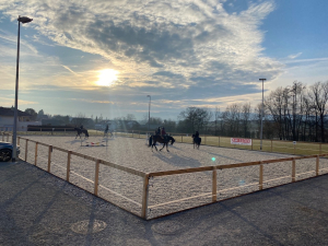 Trainingsspringen und Freispringen