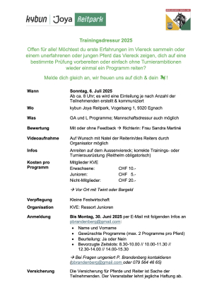 Trainigsdressur