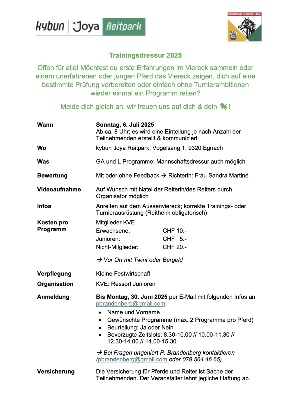 Trainigsdressur