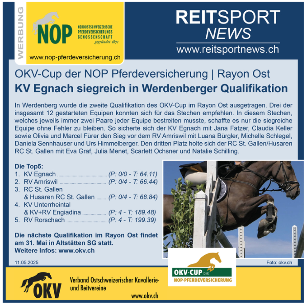 KV Egnach siegt auch am 2.Qualifikationsturnier des OKV-Cup